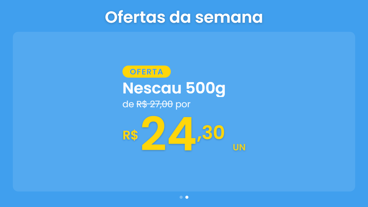 Promoções no layout de oferta única: preço de/por vindo do cadastro